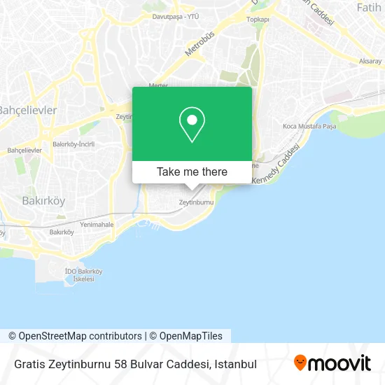 Gratis Zeytinburnu 58 Bulvar Caddesi map
