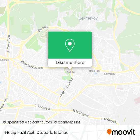 Necip Fazıl Açık Otopark map