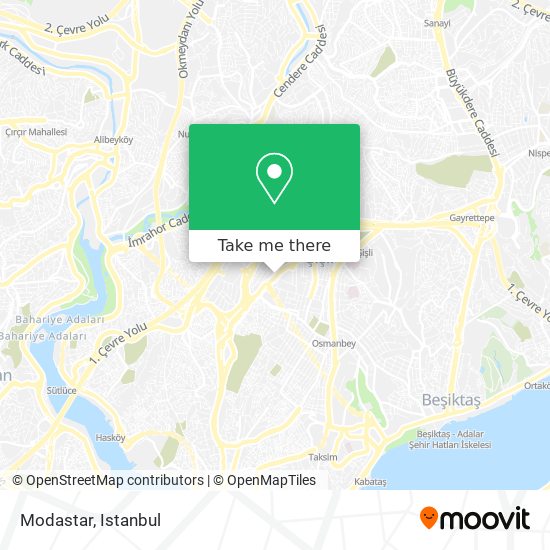 Modastar map