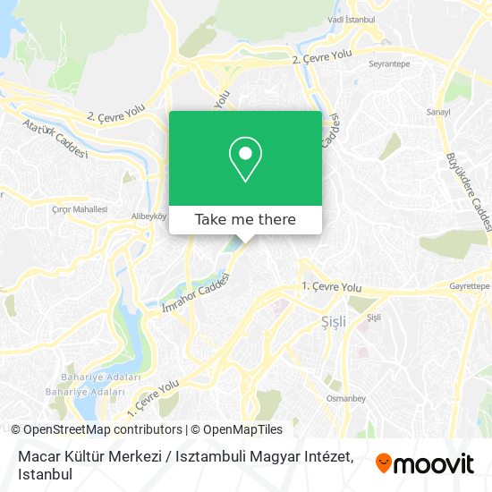 Macar Kültür Merkezi / Isztambuli Magyar Intézet map