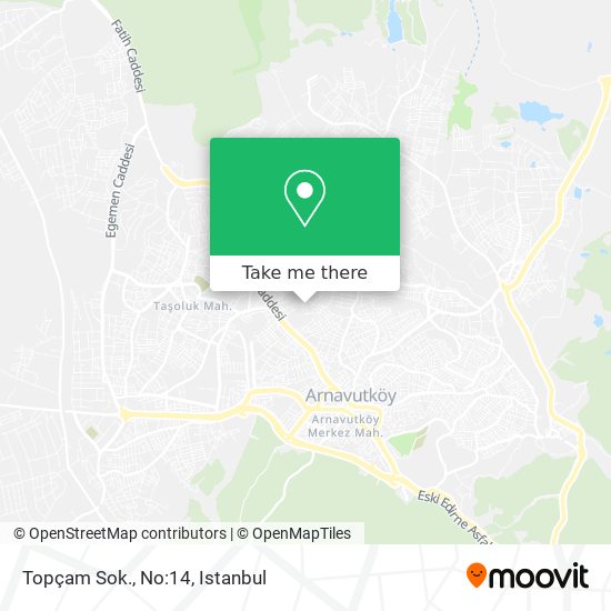 Topçam Sok., No:14 map