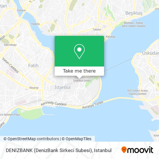 DENİZBANK (DenizBank Sirkeci Subesi) map