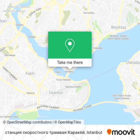 станция скоростного трамвая Каракёй map