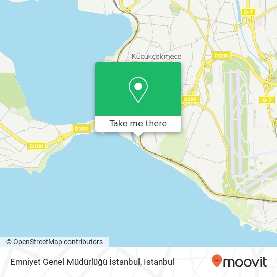 Emniyet Genel Müdürlüğü İstanbul map