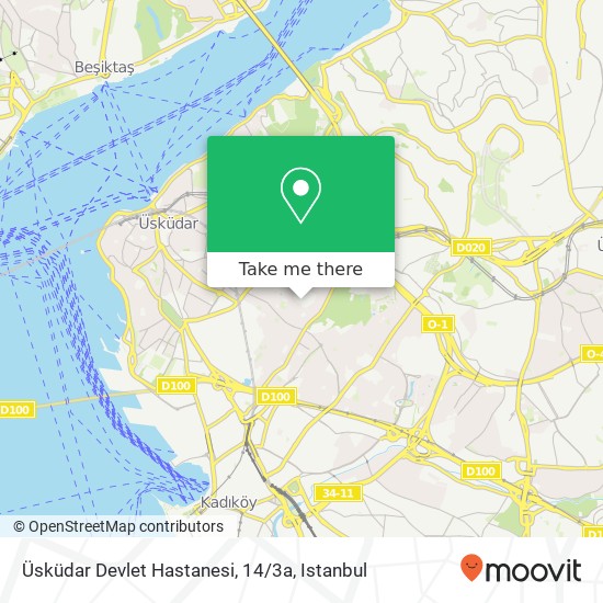 Üsküdar Devlet Hastanesi, 14 / 3a map