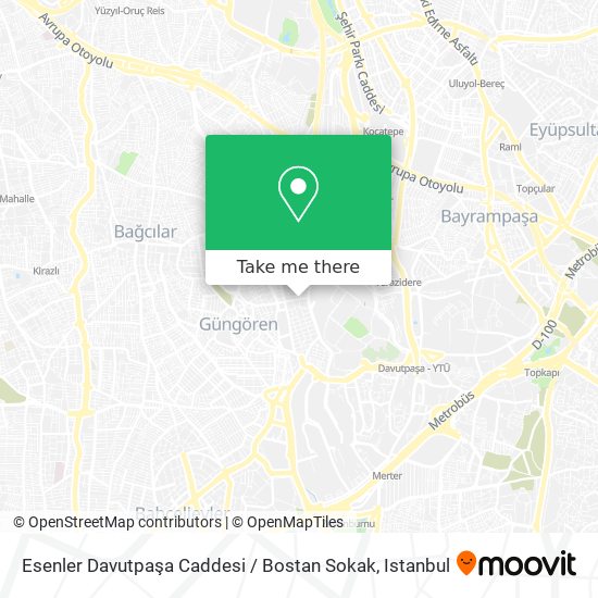 Esenler Davutpaşa Caddesi / Bostan Sokak map