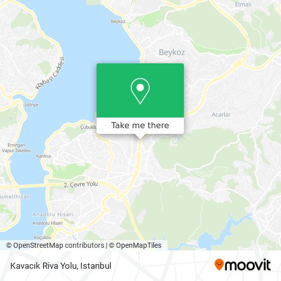 Kavacık Riva Yolu map