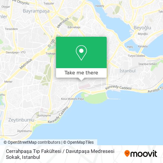 Cerrahpaşa Tıp Fakültesi / Davutpaşa Medresesi Sokak map