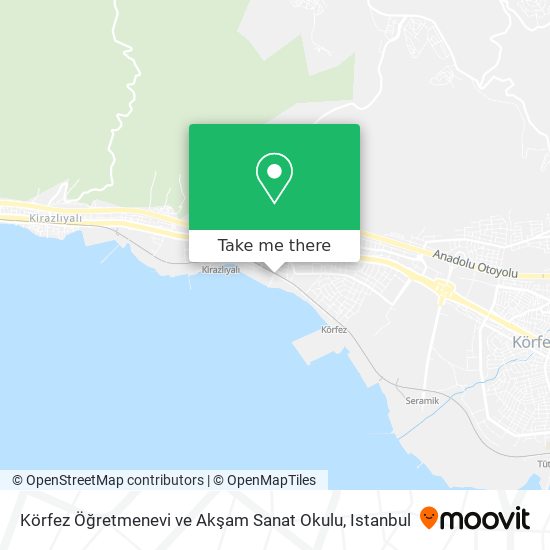 Körfez Öğretmenevi ve Akşam Sanat Okulu map