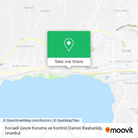 Kocaeli Çevre Koruma ve Kontrol Dairesi Başkanlığı map
