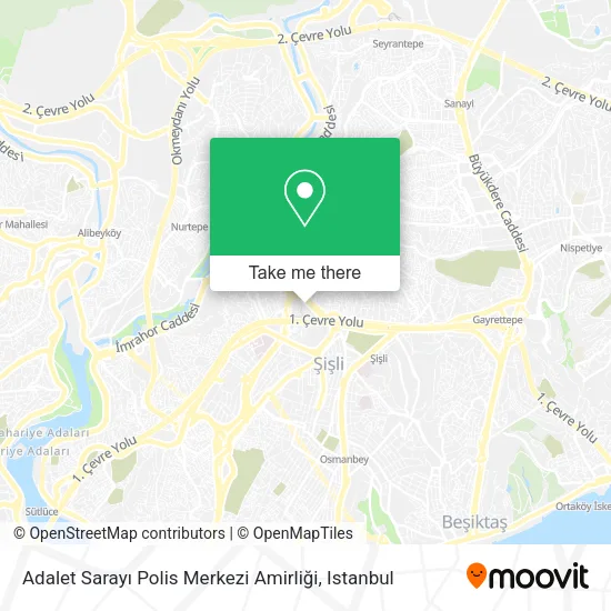 Adalet Sarayı Polis Merkezi Amirliği map