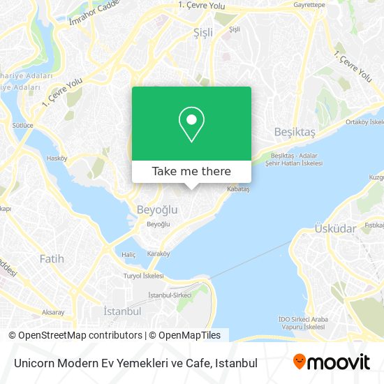 Unicorn Modern Ev Yemekleri ve Cafe map