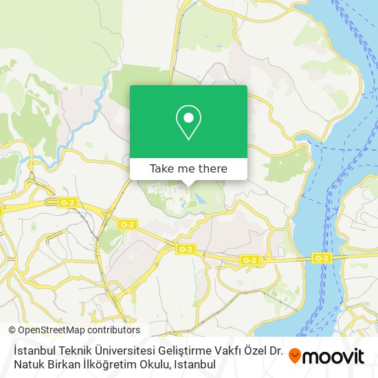 İstanbul Teknik Üniversitesi Geliştirme Vakfı Özel Dr. Natuk Birkan İlköğretim Okulu map