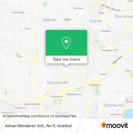 Adnan Menderes Sok., No:9 map