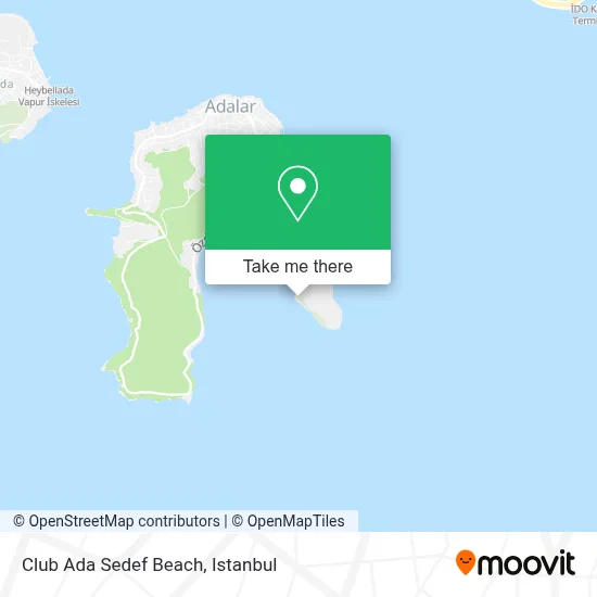 Club Ada Sedef Beach map