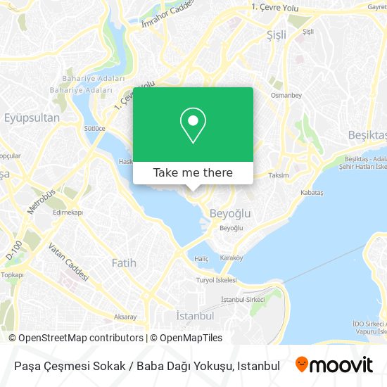 Paşa Çeşmesi Sokak / Baba Dağı Yokuşu map