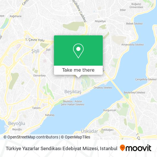 Türkiye Yazarlar Sendikası Edebiyat Müzesi map