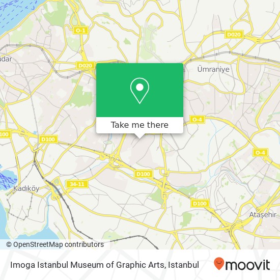 Imoga Istanbul Museum of Graphic Arts map