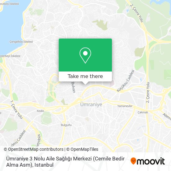 Ümraniye 3 Nolu Aile Sağlığı Merkezi (Cemile Bedir Alma Asm) map