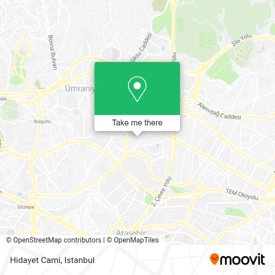 Hidayet Cami map