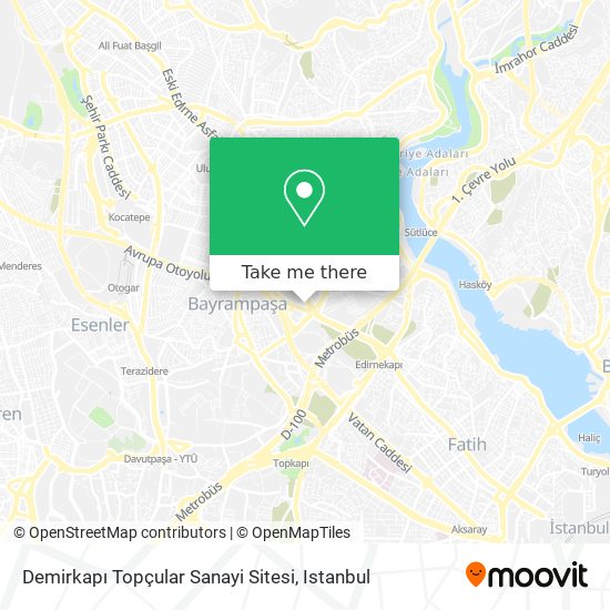 Demirkapı Topçular Sanayi Sitesi map