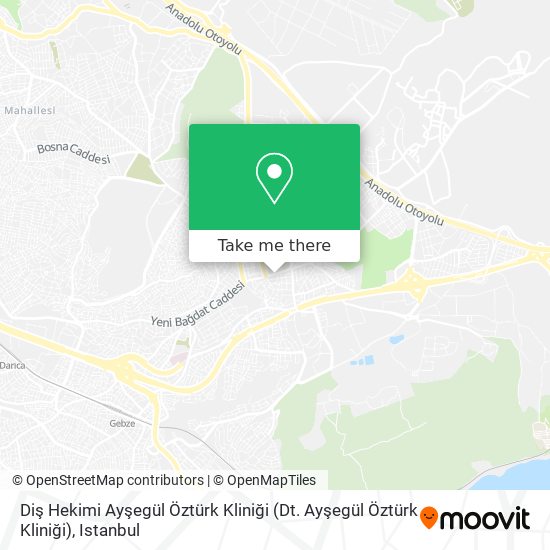 Diş Hekimi Ayşegül Öztürk Kliniği (Dt. Ayşegül Öztürk Kliniği) map