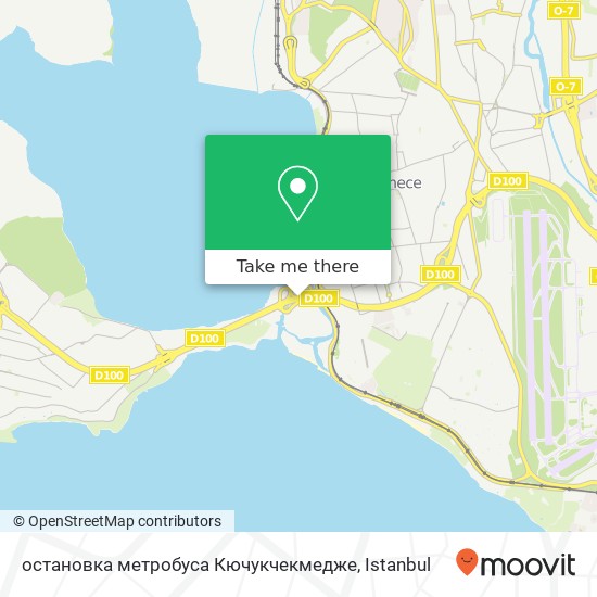 остановка метробуса Кючукчекмедже map