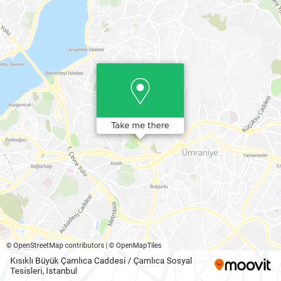 Kısıklı Büyük Çamlıca Caddesi / Çamlıca Sosyal Tesisleri map