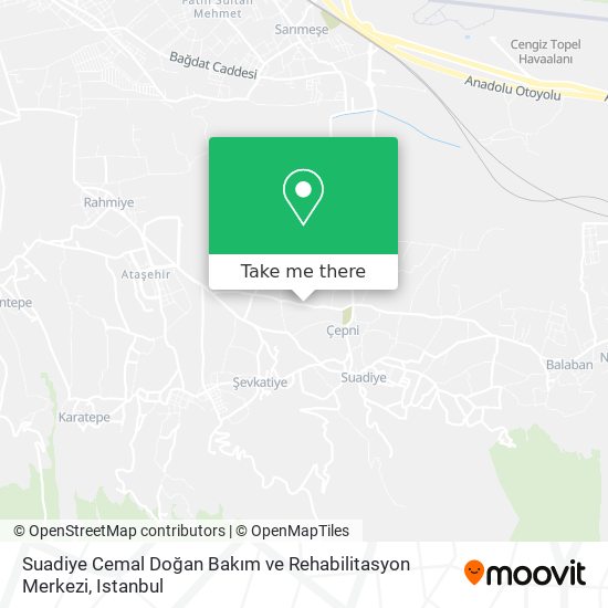 Suadiye Cemal Doğan Bakım ve Rehabilitasyon Merkezi map