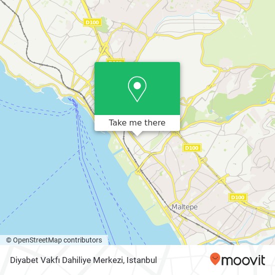 Diyabet Vakfı Dahiliye Merkezi map