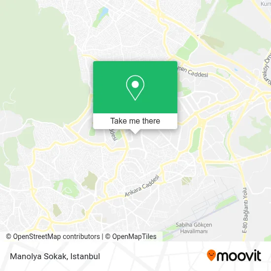Manolya Sokak map