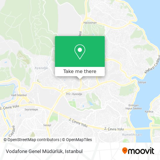 Vodafone Genel Müdürlük map