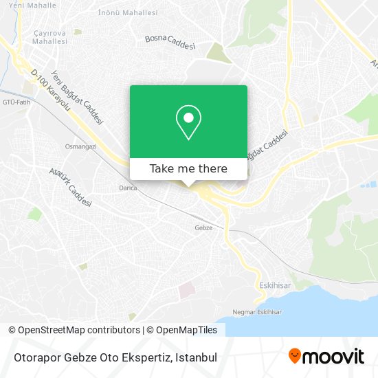 Otorapor Gebze Oto Ekspertiz map