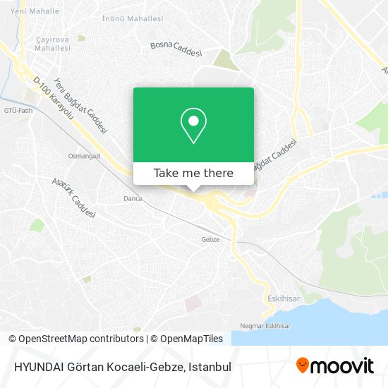 HYUNDAI Görtan Kocaeli-Gebze map