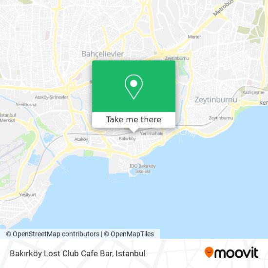 Bakırköy Lost Club Cafe Bar map