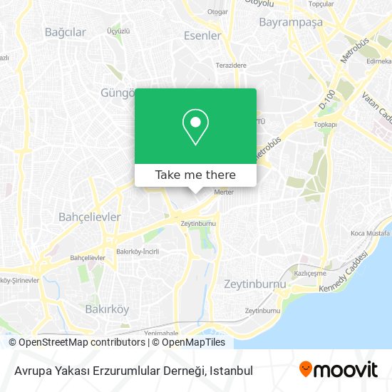 Avrupa Yakası Erzurumlular Derneği map