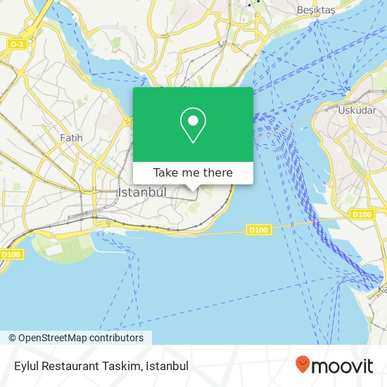 Eylul Restaurant Taskim map