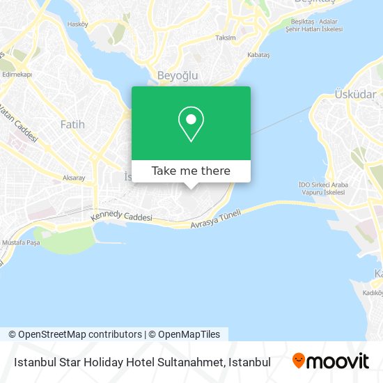 Istanbul Star Holiday Hotel Sultanahmet map