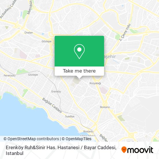 Erenköy Ruh&Sinir Has. Hastanesi / Bayar Caddesi map
