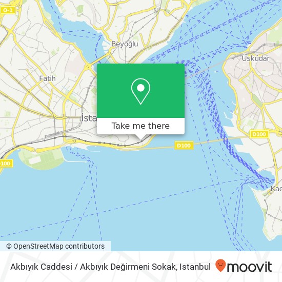 Akbıyık Caddesi / Akbıyık Değirmeni Sokak map