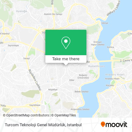 Turcom Teknoloji Genel Müdürlük map
