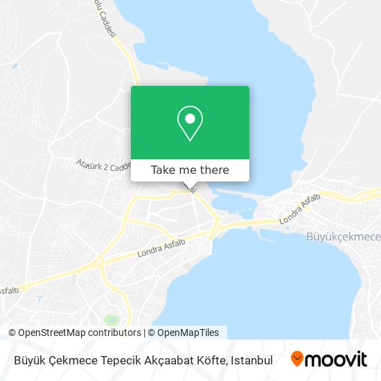 Büyük Çekmece Tepecik Akçaabat Köfte map