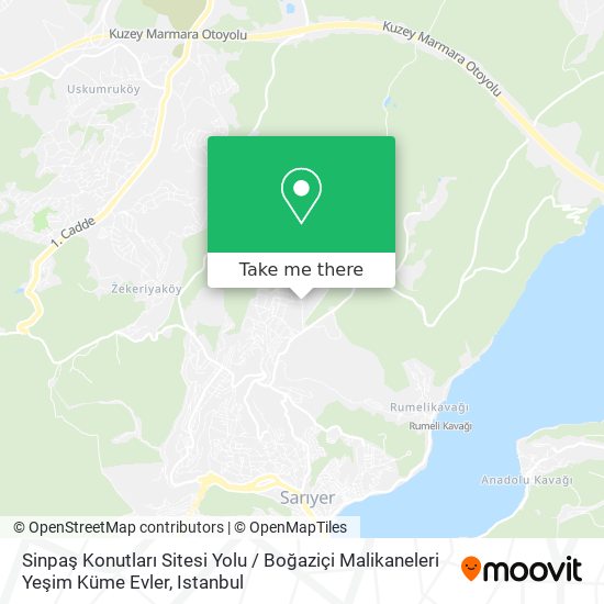 Sinpaş Konutları Sitesi Yolu / Boğaziçi Malikaneleri Yeşim Küme Evler map