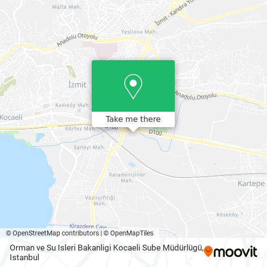 Orman ve Su Isleri Bakanligi Kocaeli Sube Müdürlügü map