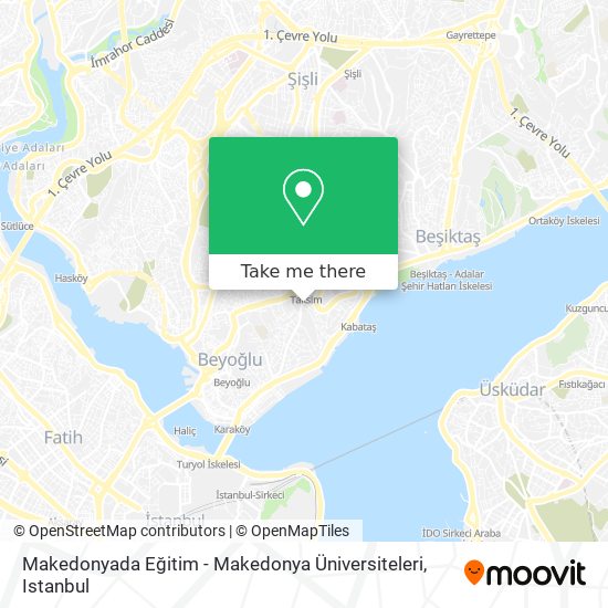 Makedonyada Eğitim - Makedonya Üniversiteleri map
