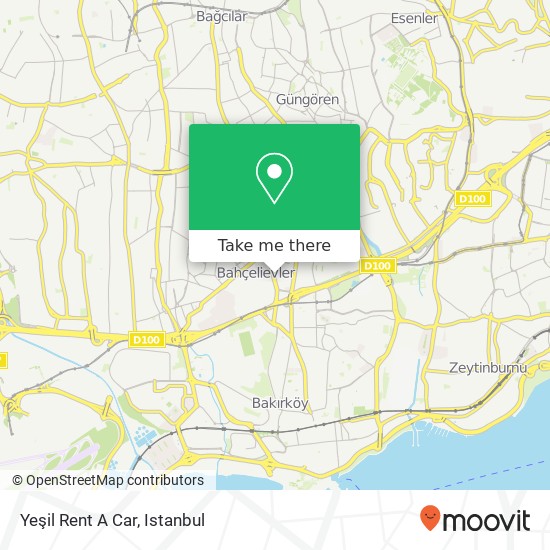 Yeşil Rent A Car map