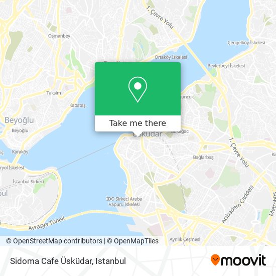 Sidoma Cafe Üsküdar map