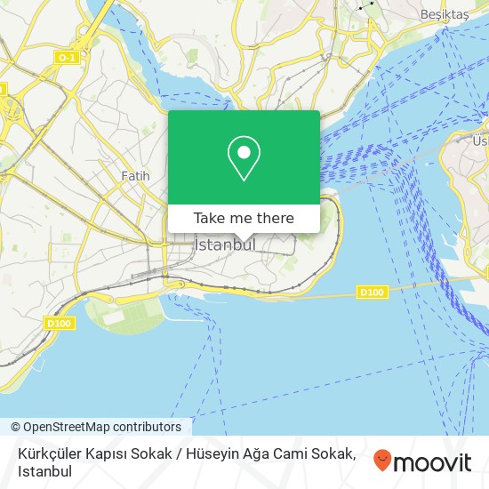 Kürkçüler Kapısı Sokak / Hüseyin Ağa Cami Sokak map