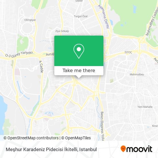 Meşhur Karadeniz Pidecisi İkitelli map