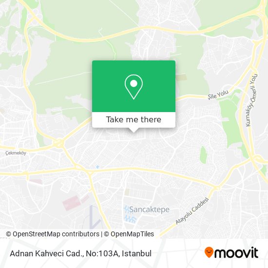 Adnan Kahveci Cad., No:103A map